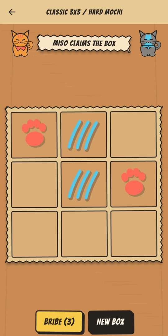 A 4x4 match in progress